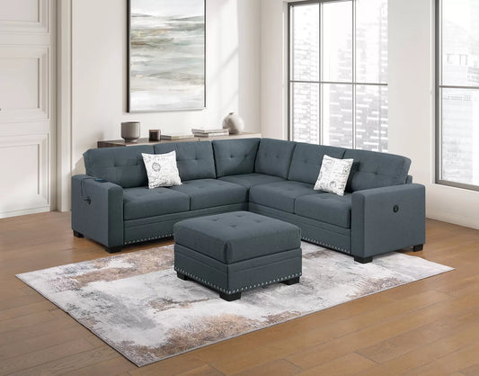 4-Pieces Sectional Sofa Set