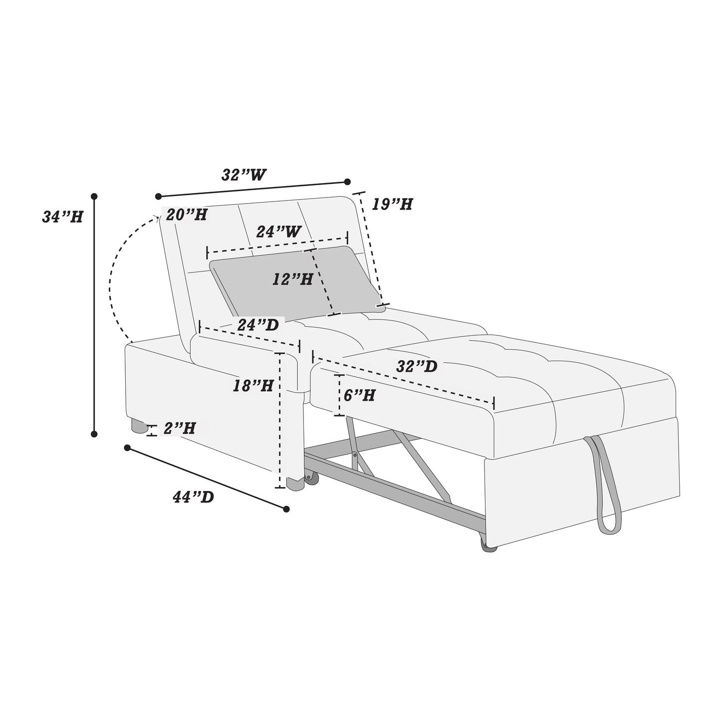 Convertible Individual Sofa