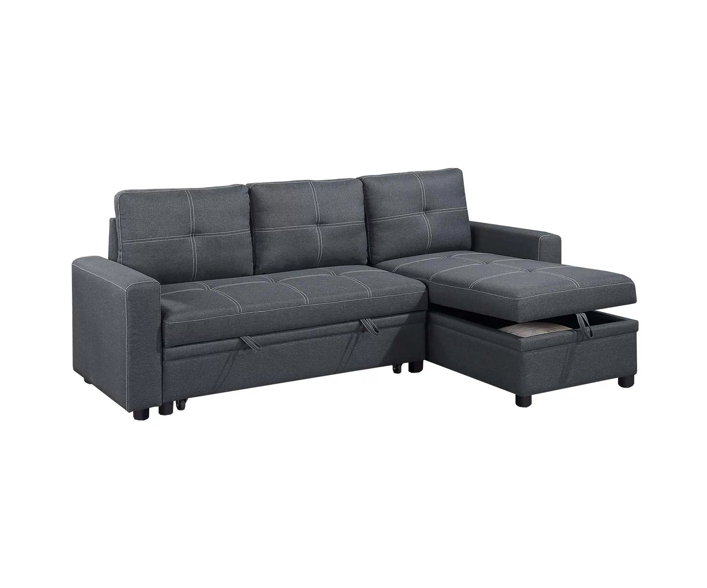 2-Pieces Reversible Convertible Sectional Sofa