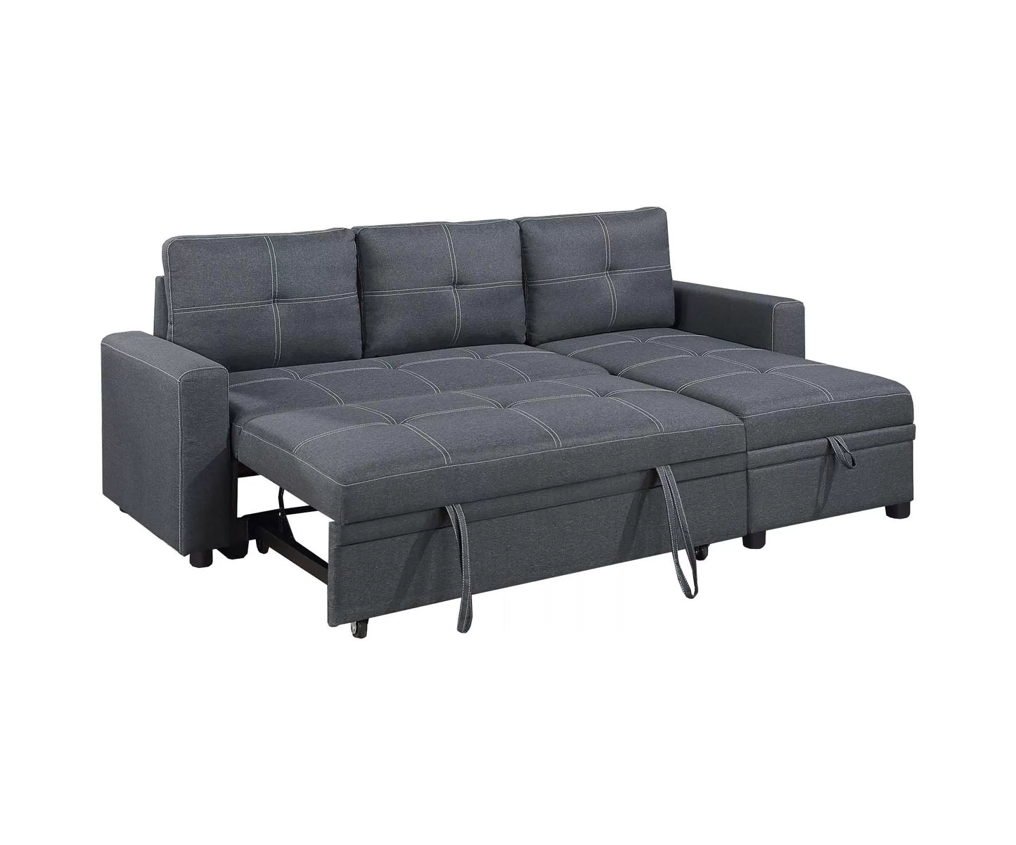 2-Pieces Reversible Convertible Sectional Sofa