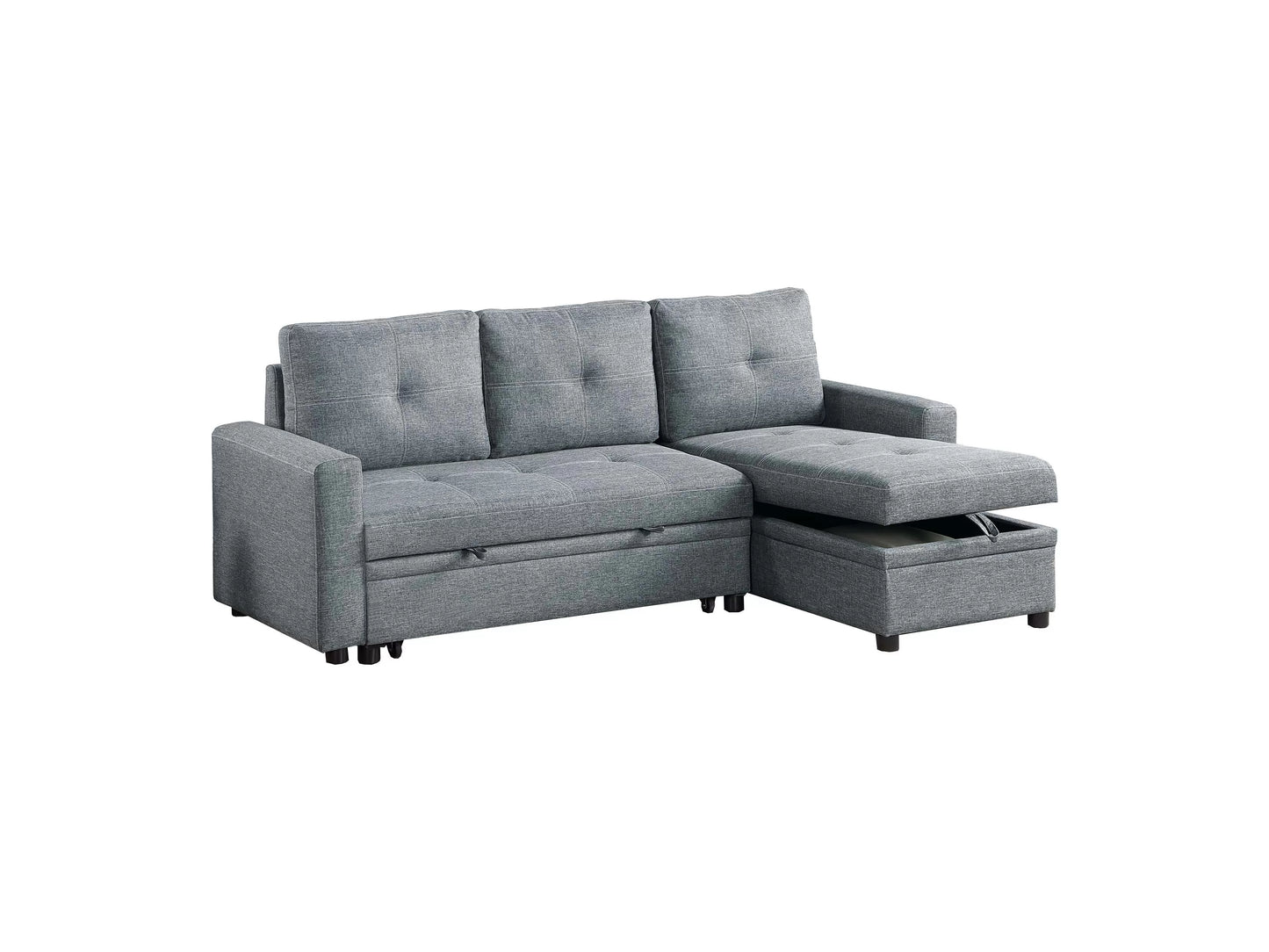 2-Pieces Reversible Convertible Sectional Sofa