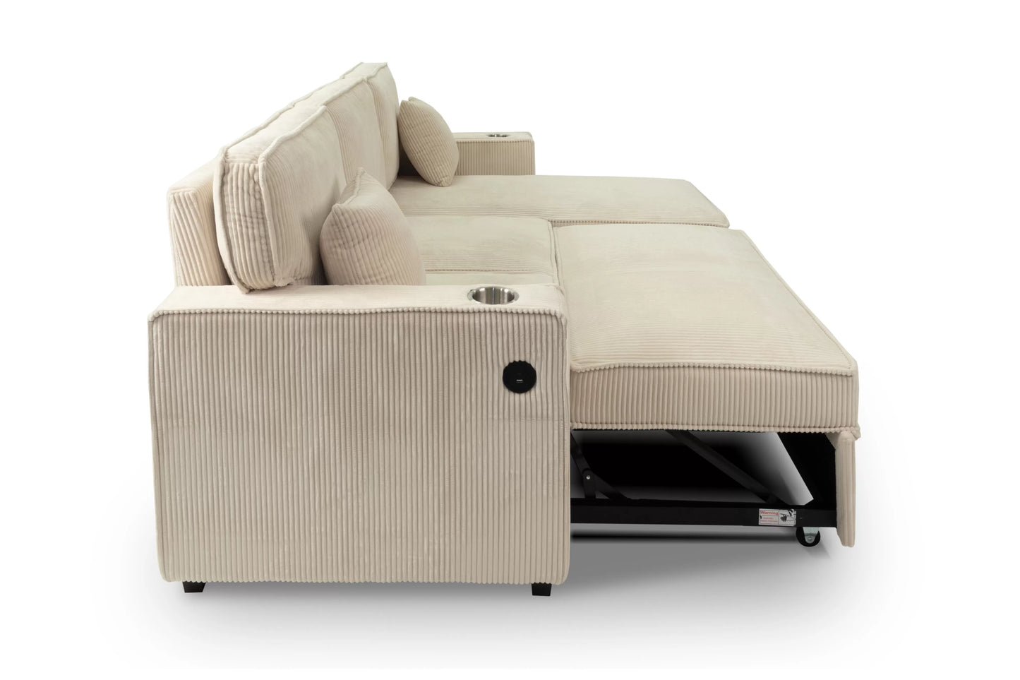 2-Pieces Reversible Convertible Sectional Sofa