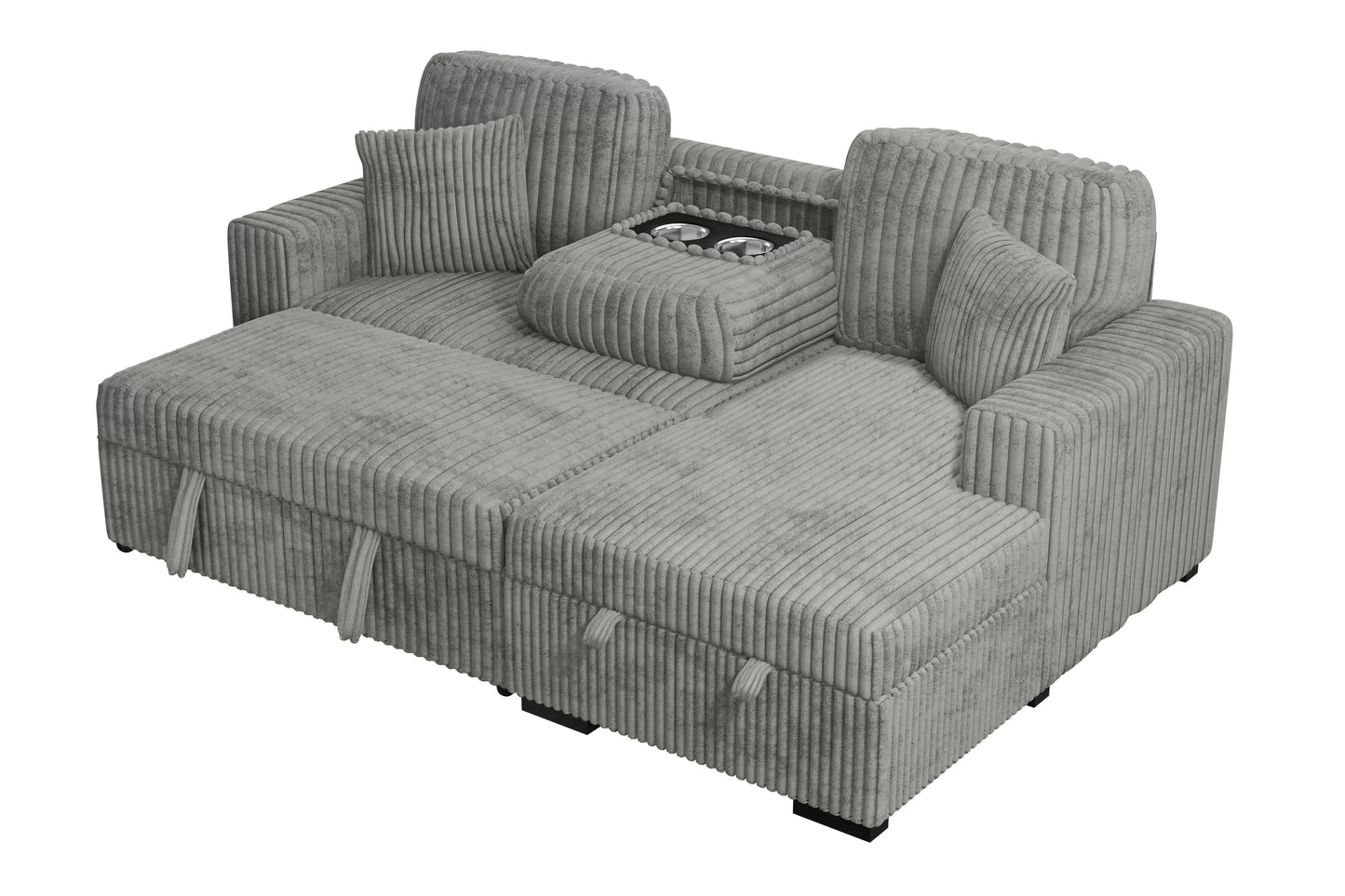 2-Pieces Convertible Sectional Sofa