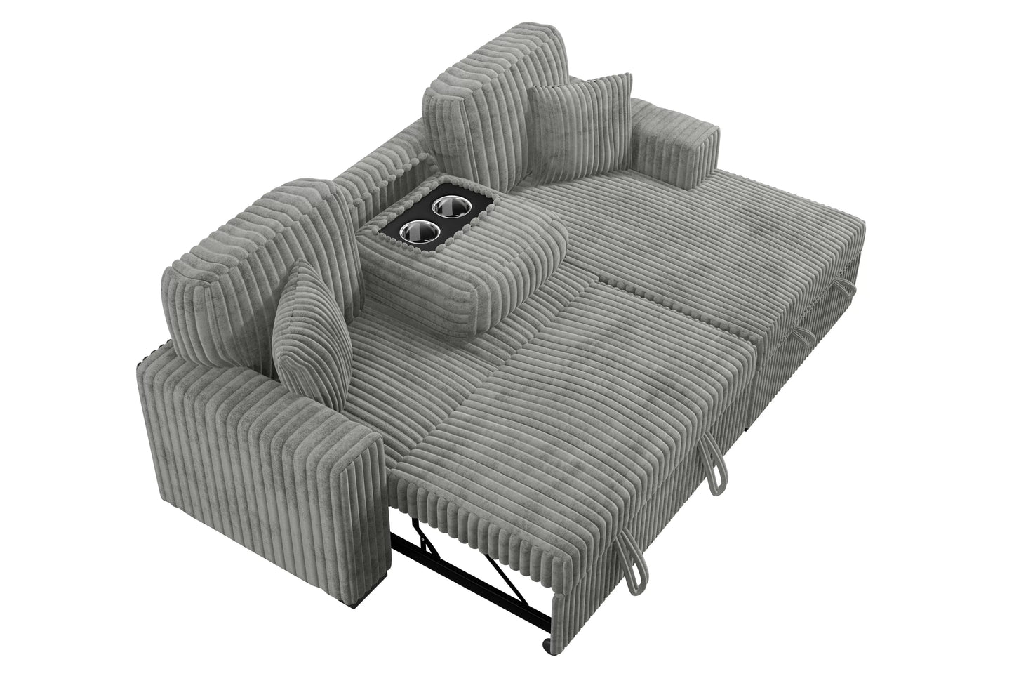2-Pieces Convertible Sectional Sofa