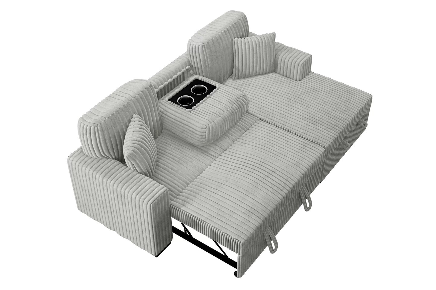 2-Pieces Convertible Sectional Sofa