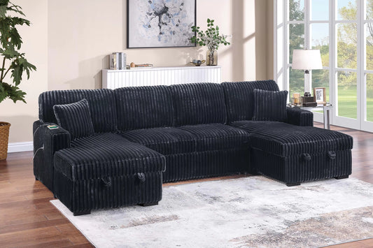 3-Pieces Convertible Sectional Sofa