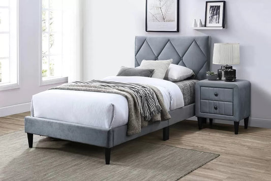Twin/Full Size Bed, Velvet