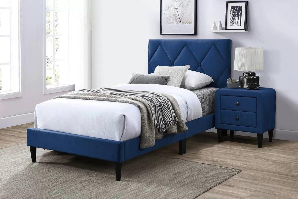 Twin/Full Size Bed, Velvet