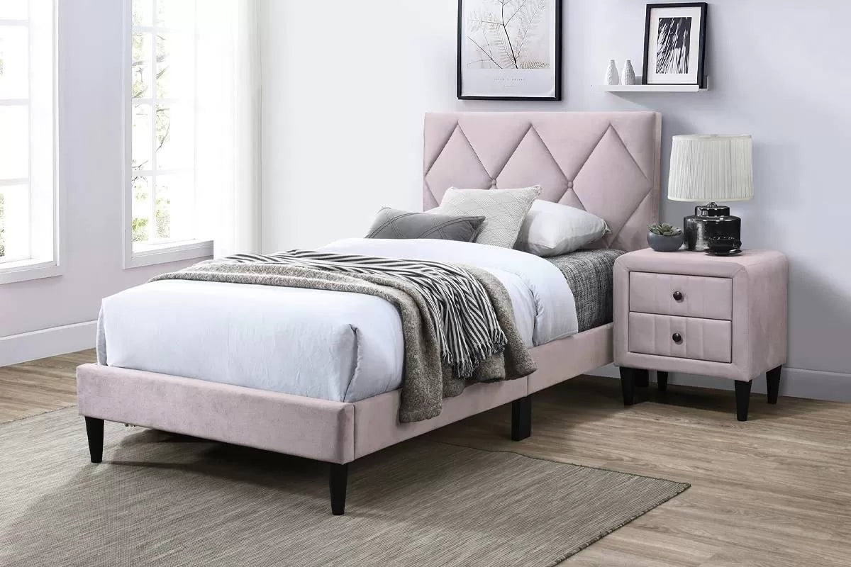 Twin/Full Size Bed, Velvet