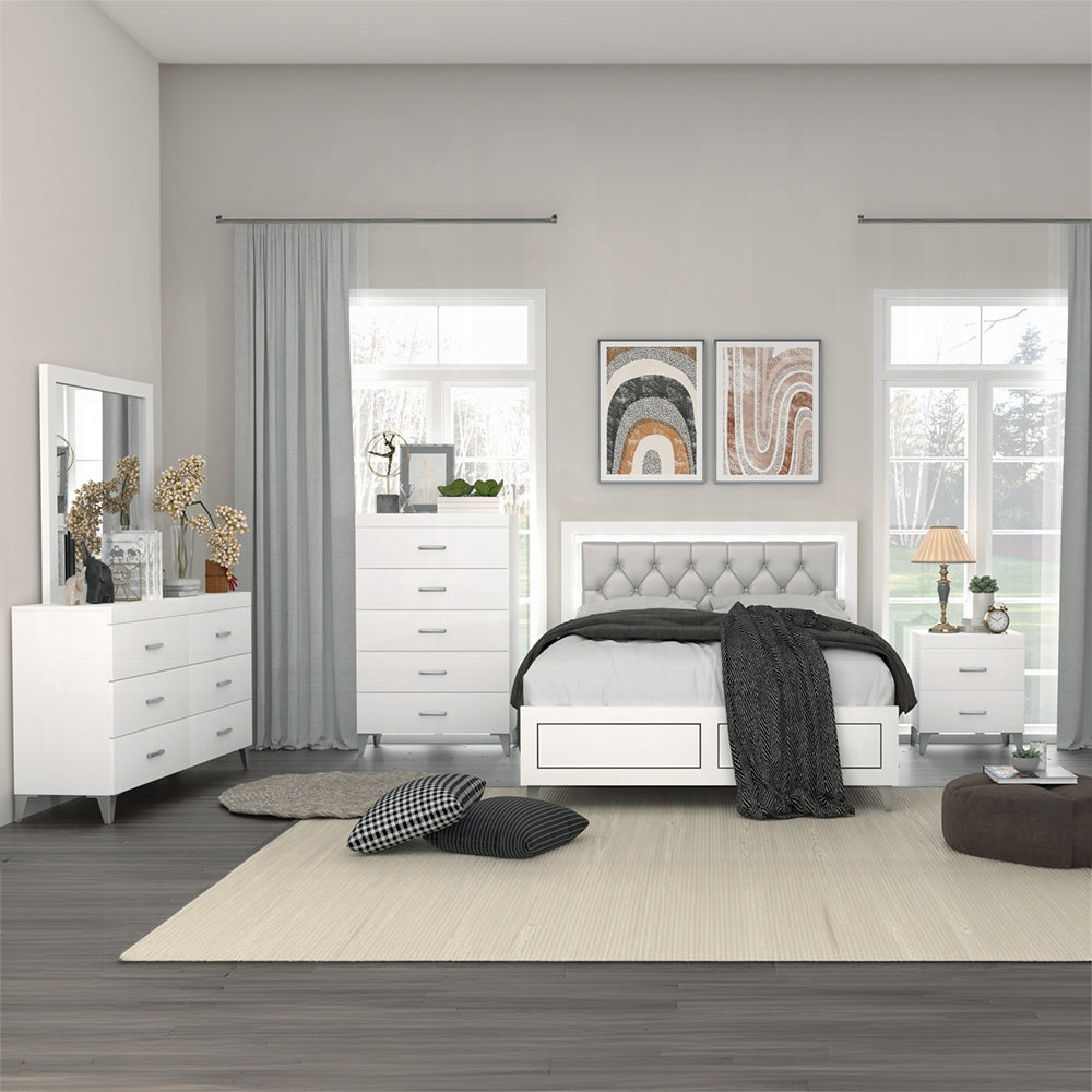 Casilda Queen Bed/ E King W/Led