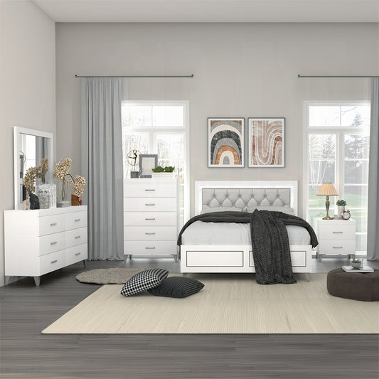 Casilda Queen Bed/ E King W/Led