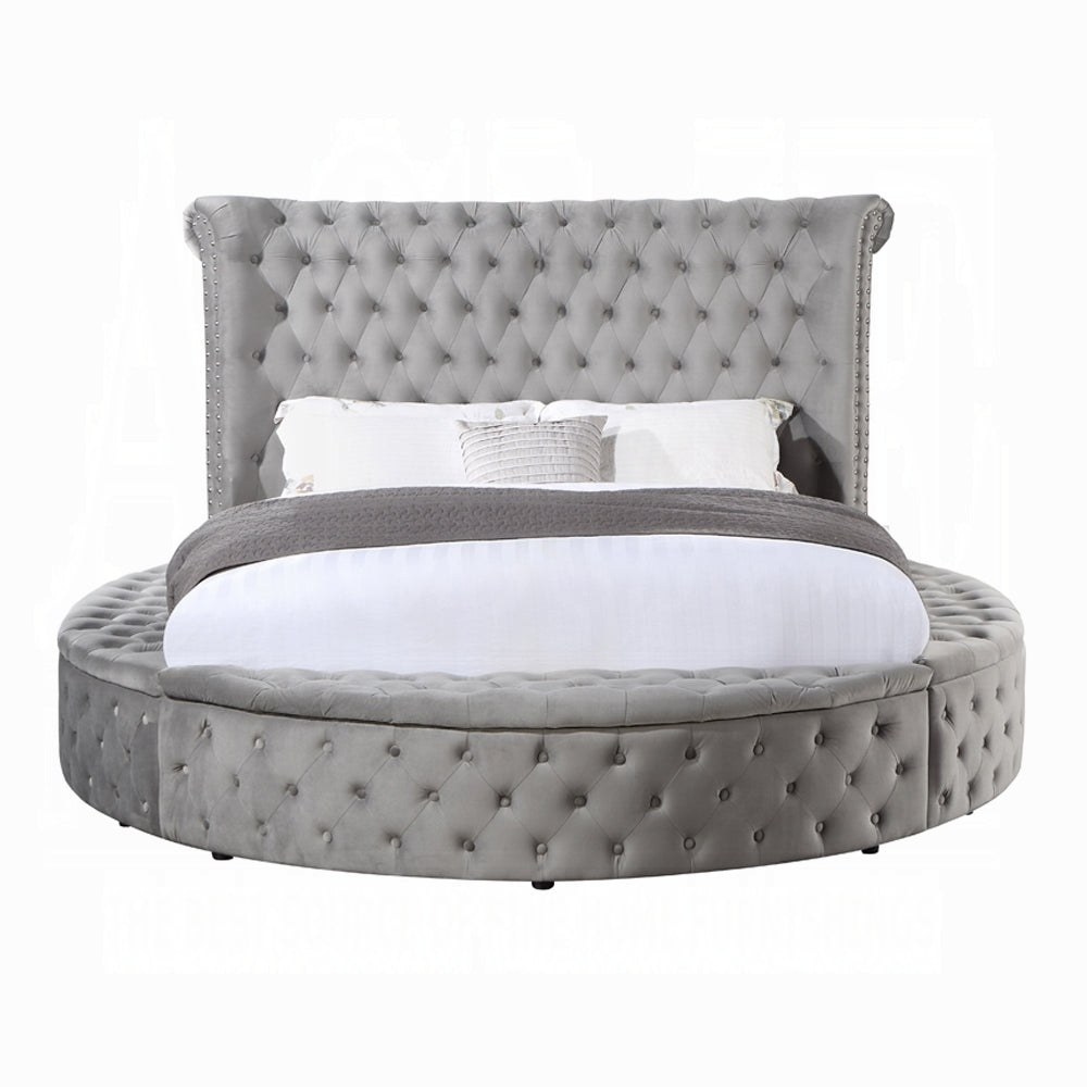 Gaiva Queen/ E King Bed W/Storage