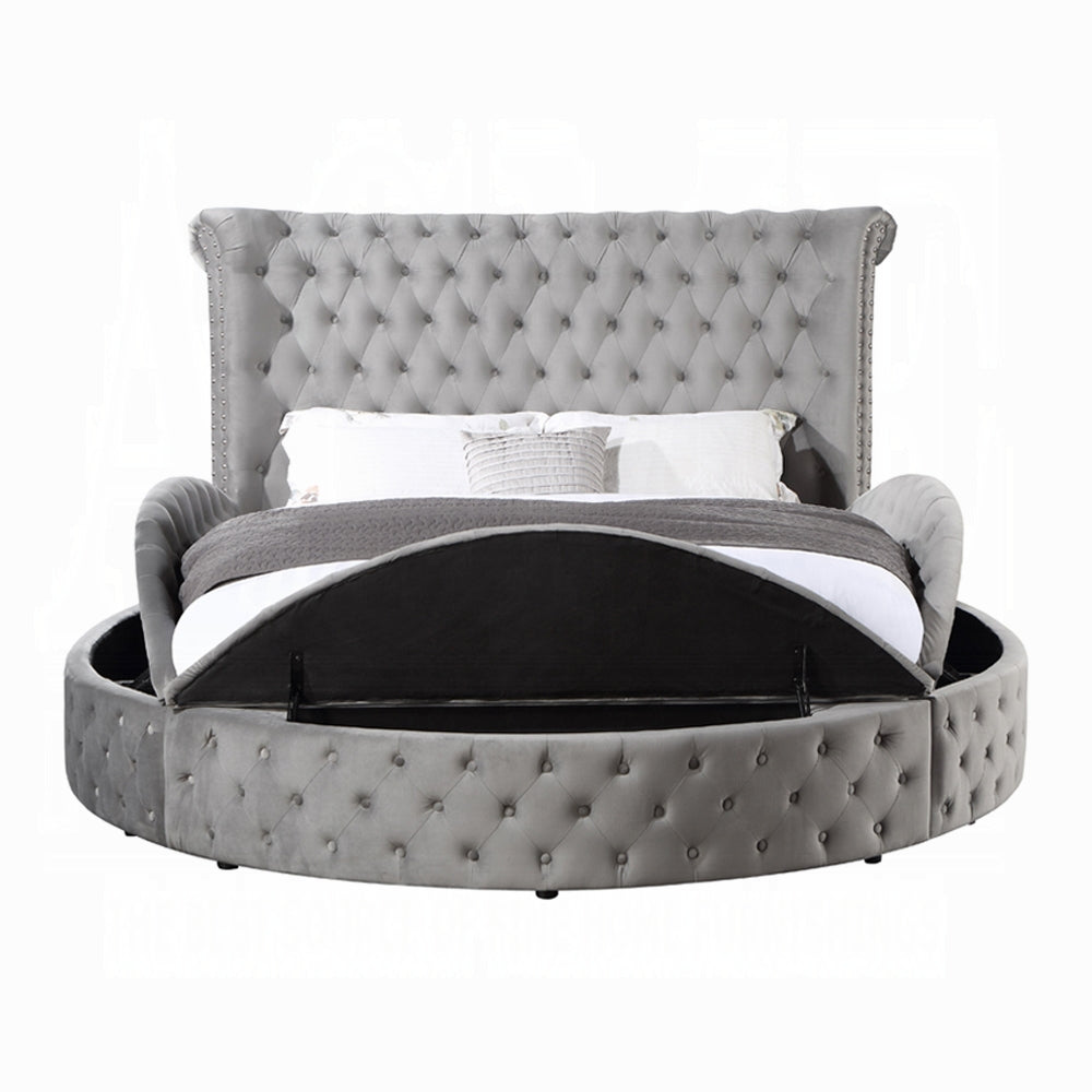 Gaiva Queen/ E King Bed W/Storage