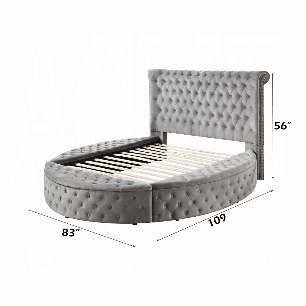 Gaiva Queen/ E King Bed W/Storage