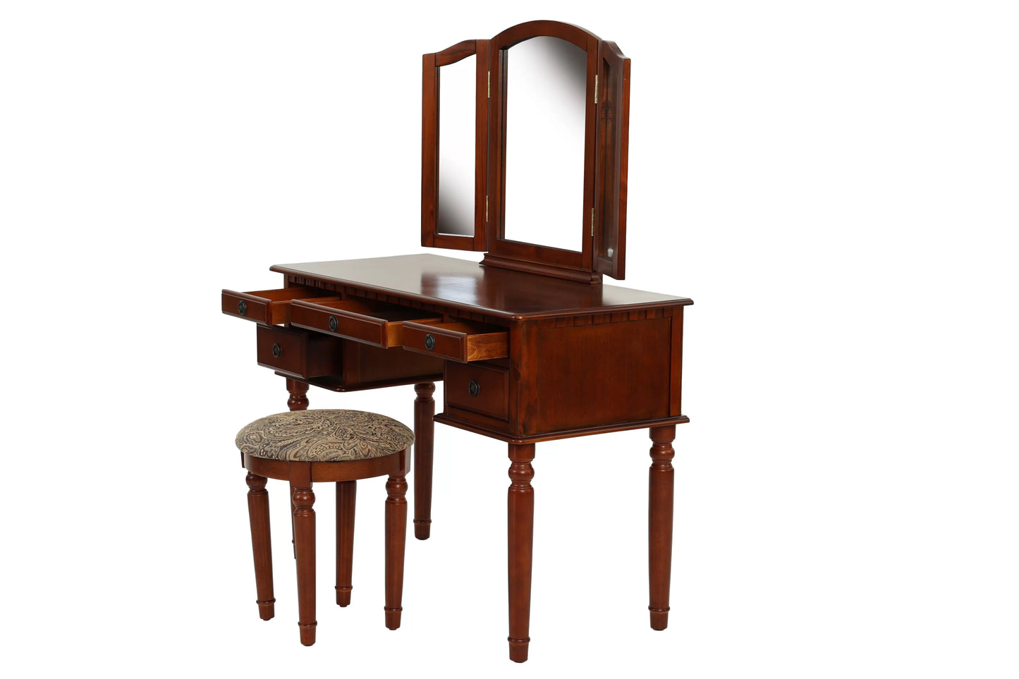 Vanity Set With Stool