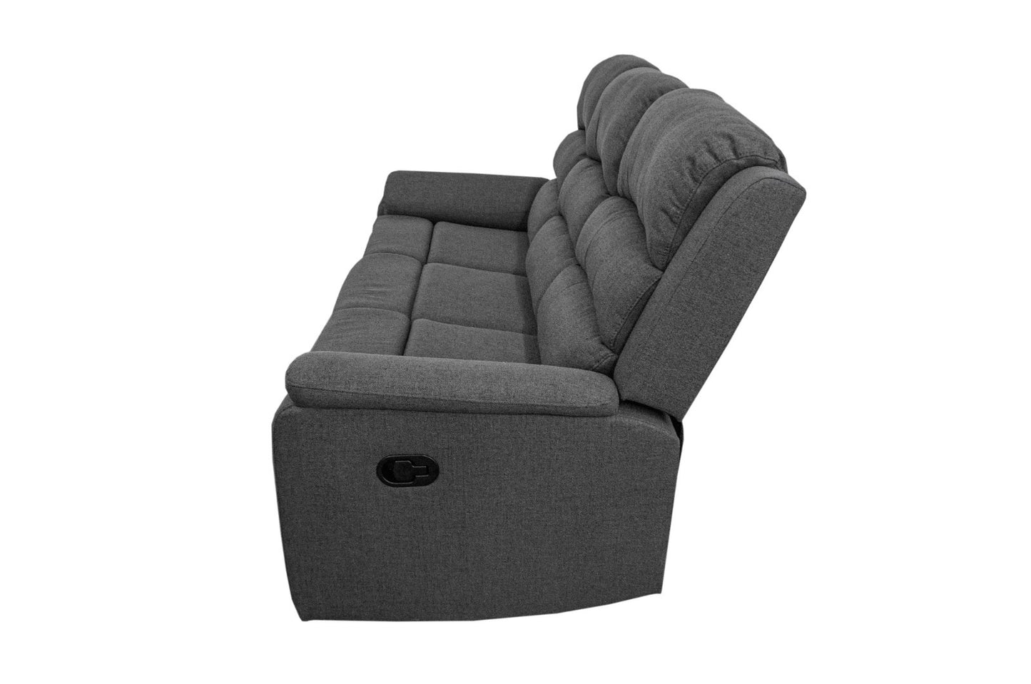 Sofa, Dark Gray-Sincere Bone, Burlap-Like Fabric