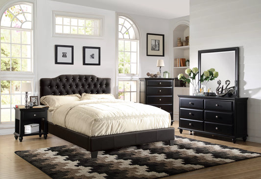 Full/Queen Size Bed, Faux Leather