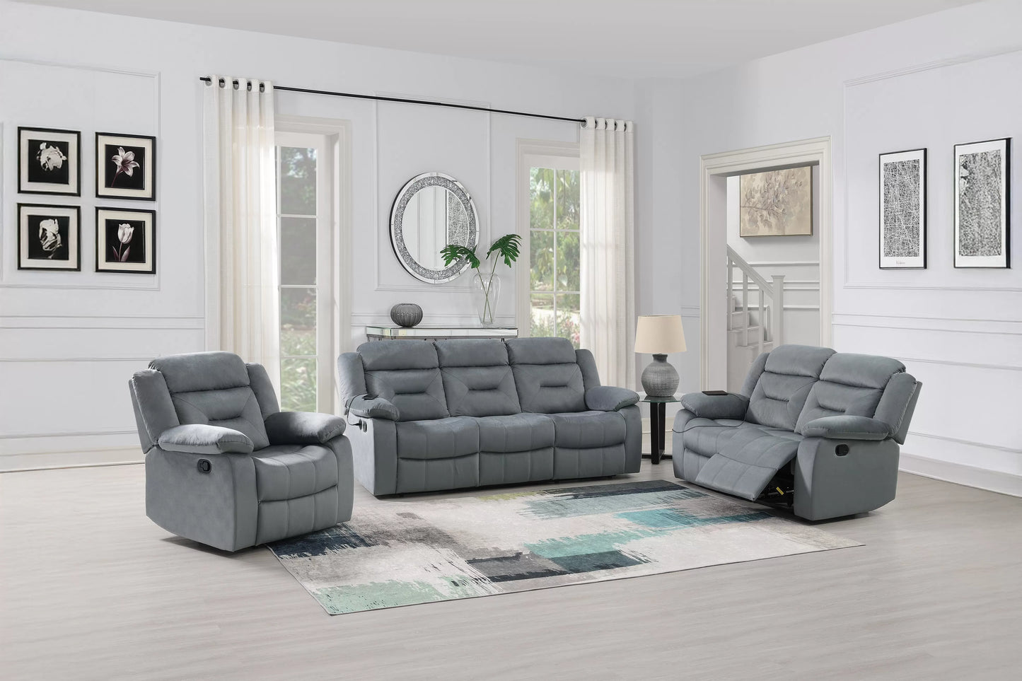 Sofa, Chocolate-Dark Gray, Velvet