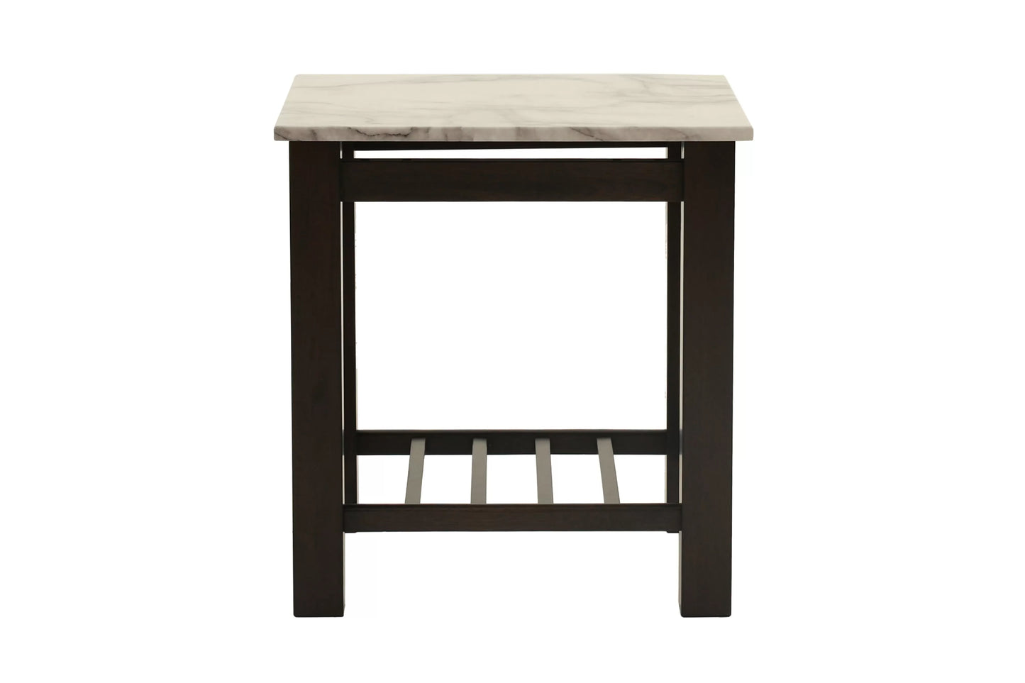 End Table, Faux Marble Top