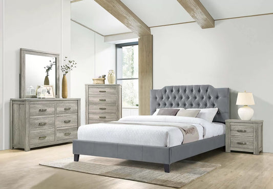 Full/Queen Size Bed, Velvet