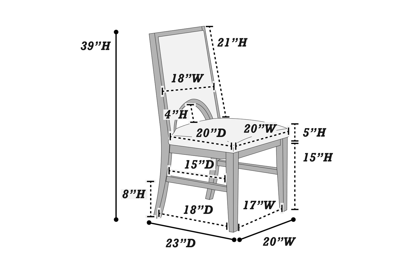 Formal Dining Set (Table + 6 Chairs)
