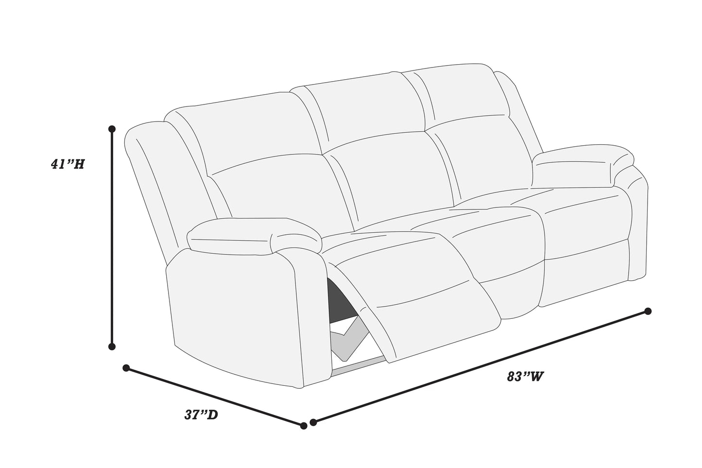 Sofa, Ash-Smoke, Fur-Like Corduroy