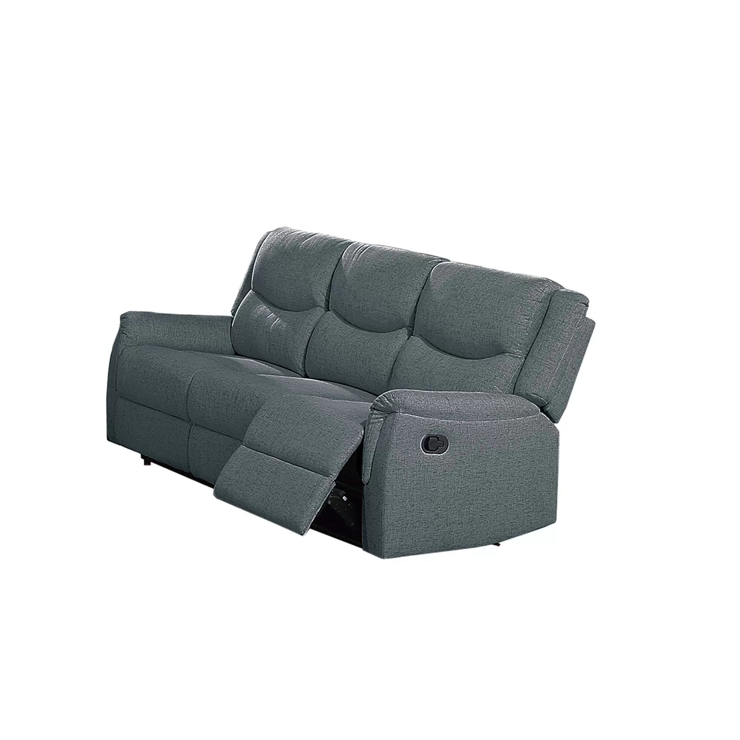 Sofa, Dark Gray-Sincere Bones, Burlap-Like Fabric