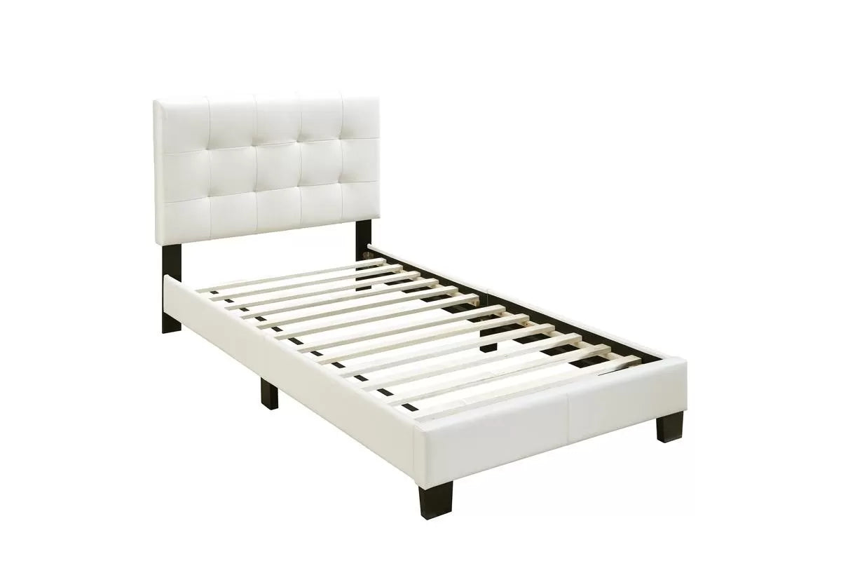 Twin/Full /Queen Size Bed, Faux Leather