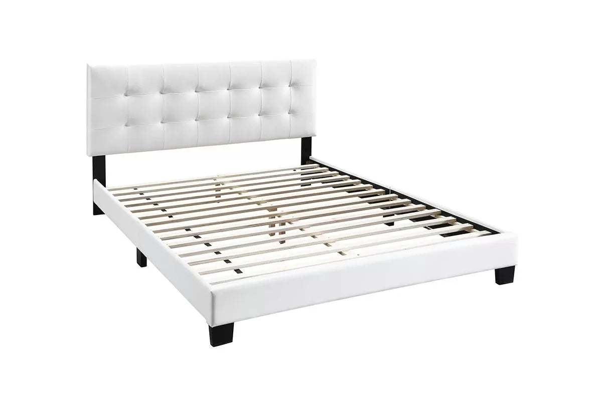 Twin/Full /Queen Size Bed, Faux Leather